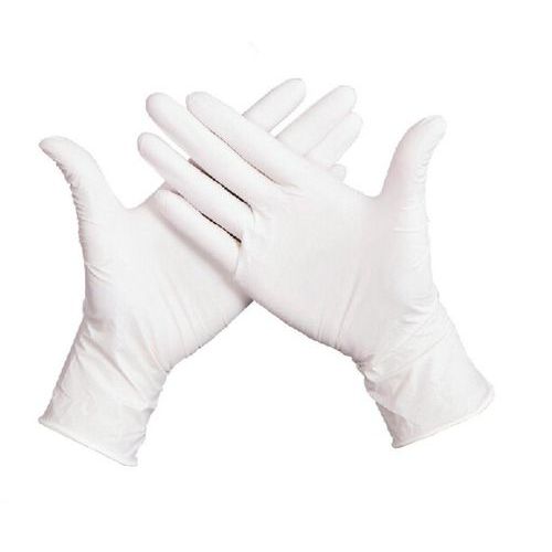 Jednorázové latexové rukavice Manutan Expert, bílé