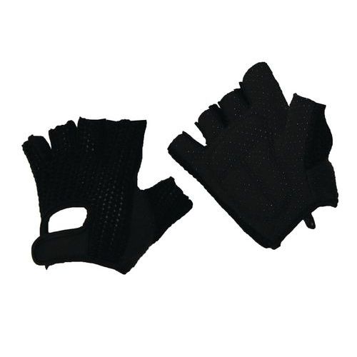 Bavlněné rukavice Manutan Expert s terčíky, černé