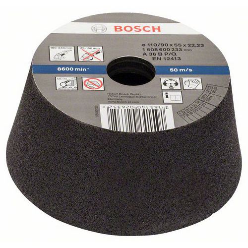 Bosch - Brusné hrnece kónické - kov, litina