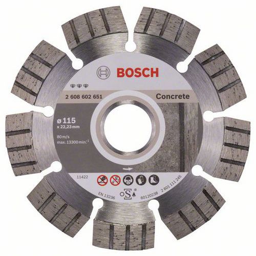 Bosch - Diamantové řezné kotouče Best for Concrete pro úhlové brusky