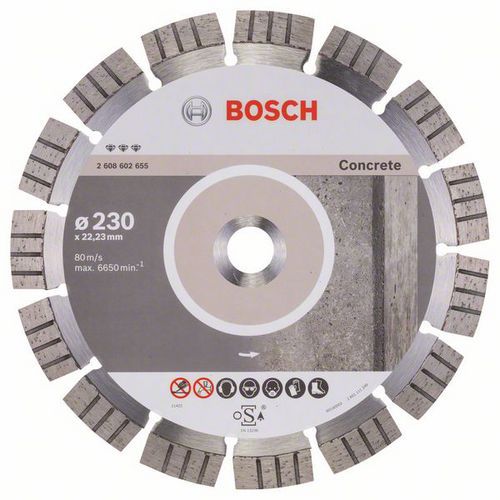 Bosch - Diamantové řezné kotouče Best for Concrete pro úhlové brusky
