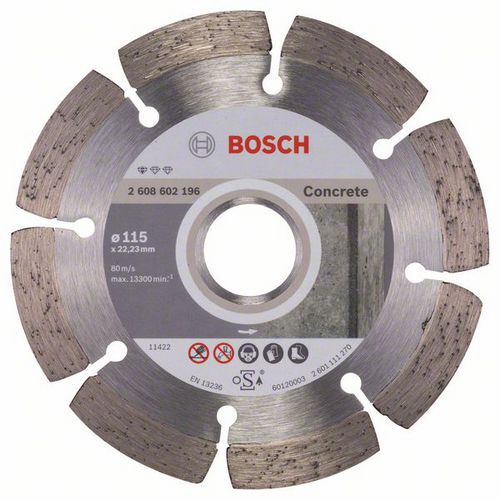 Bosch - Diamantové řezné kotouče Standard for Concrete pro úhlové brusky