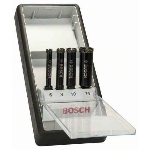 Bosch - 4dílná sada diamantových vrtáků pro vrtání za mokra Robust Line 6, 8, 10, 14 mm