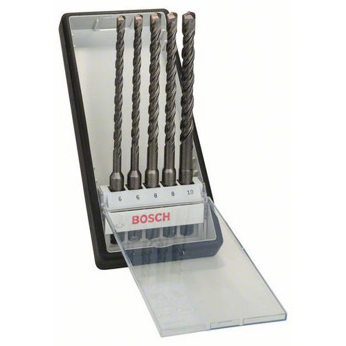 Bosch - 5dílná sada vrtáků do kladiv Robust Line SDS-plus-5 Ø 6,6,8,8,10 x 165mm