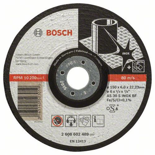 Bosch - Hrubovací kotouče na nerezovou ocel, profilované Expert for Inox