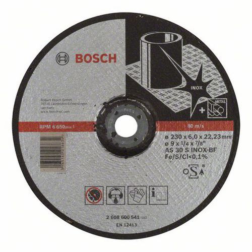 Bosch - Hrubovací kotouče na nerezovou ocel, profilované Expert for Inox