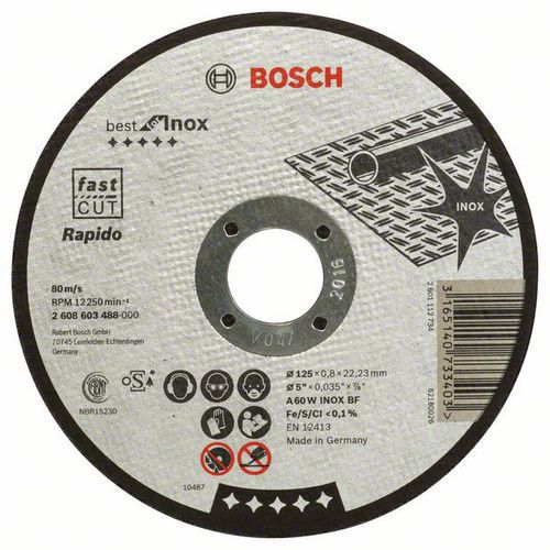 Bosch - Řezné kotouče na nerezovou ocel, rovné Best for Inox - Rapido