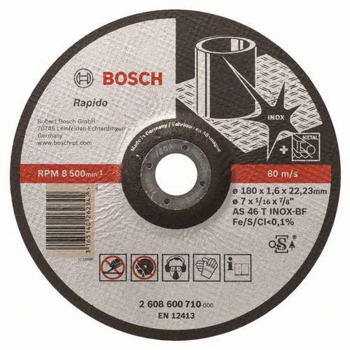 Bosch - Řezné kotouče na nerezovou ocel, profilované Expert for Inox