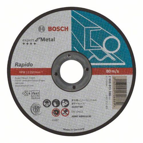 Bosch - Řezné kotouče rovné Expert for Metal - Rapido