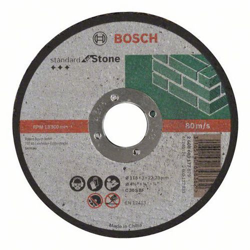 Bosch - Řezné kotouče rovné Standard for Stone