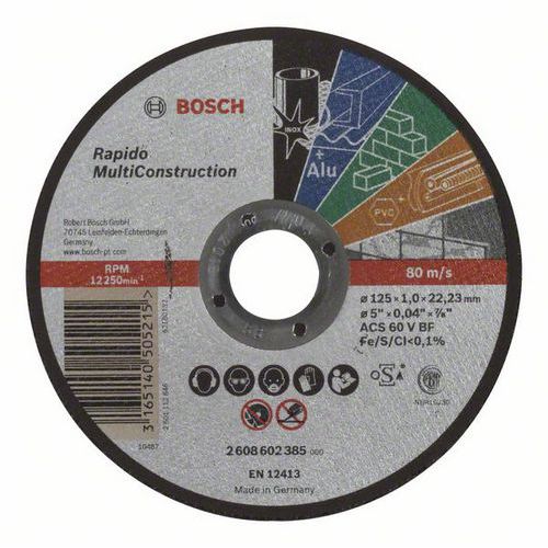 Bosch - Řezné kotouče rovné Rapido Multi Construction