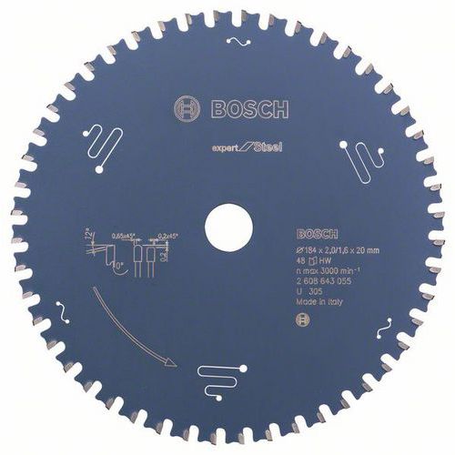 Bosch - Pilové kotouče Expert for Steel pro ručně vedené pily pro řezání kovu za sucha (Hand Dry Cutter)