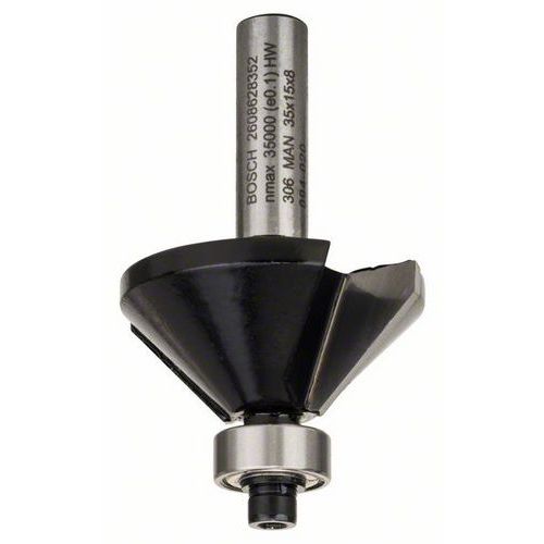 Bosch - Fazetovací fréza 8 mm, B 11 mm, L 15 mm, G 56 mm, 45°