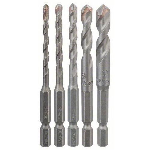 Bosch - 5dílná sada vrtáků na dlaždice HEX-9 Ceramic 4, 5, 6, 8, 10 mm