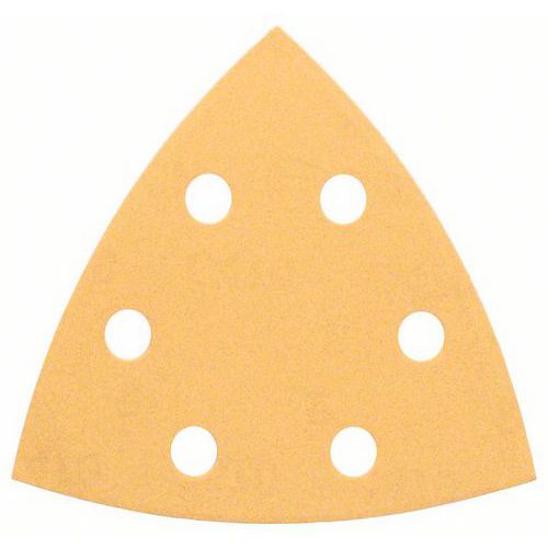 Bosch - Brusné papíry C470 pro trojúhelníkové brusky, Best for Wood and Paint, 93 mm, 6 otvorů Bosch - Brusné papíry C470 pro trojúhelníkové brusky, Best for Wood and Paint, 93 mm, 6 otvorů