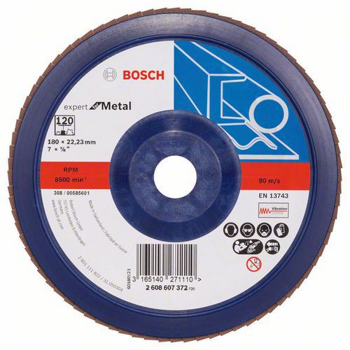 Bosch - Lamelové brusné kotouče X551, Expert for Metal, rovné provedení, plastový opěrný kotouč