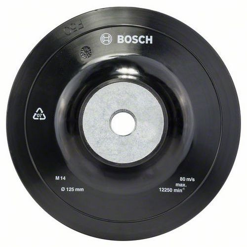 Bosch - Opěrný talíř pro fíbrové brusné papíry včetně matice