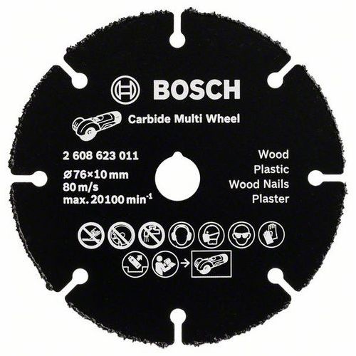 Bosch - Rozbrušovací kotouč z tvrdokovu Multi Wheel 76 mm, 1 mm, 10 mm, 5 BAL Bosch - Rozbrušovací kotouč z tvrdokovu Multi Wheel 76 mm, 1 mm, 10 mm, 5 BAL