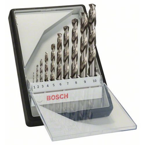 Bosch - Sada vrtáků do kovu Robust Line HSS-G, 10dílná, 135° 1, 2, 3, 4, 5, 6, 7, 8, 9, 10 mm, 135°