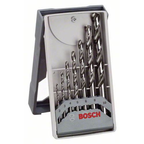 Bosch - 7dílná sada vrtáků do kovu Mini X-Line HSS-G, 135° 2, 3, 4, 5, 6, 8, 10 mm