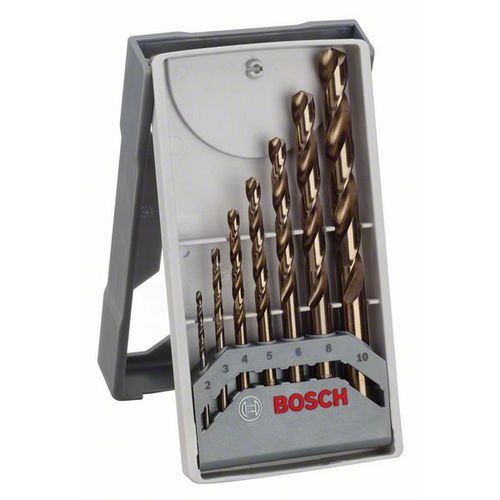 Bosch - 7dílná sada vrtáků do kovu Mini X-Line HSS-Co, 135° 2, 3, 4, 5, 6, 8, 10 mm