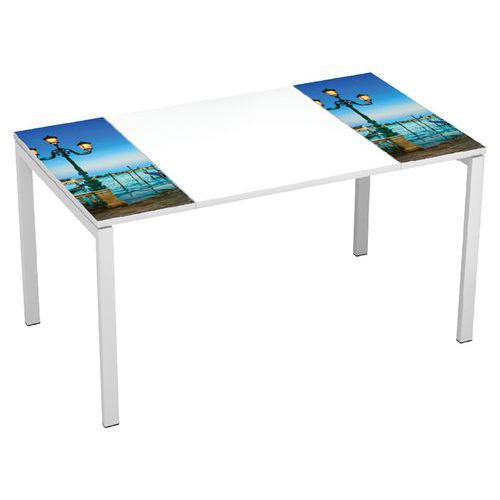 Kancelářské stoly Manutan Easy Office, 140 x 80 x 75 cm