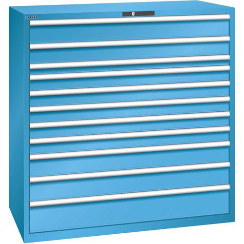Dílenské zásuvkové skříňě Lista, 1431x725x1450mm, 11 zásuvek
