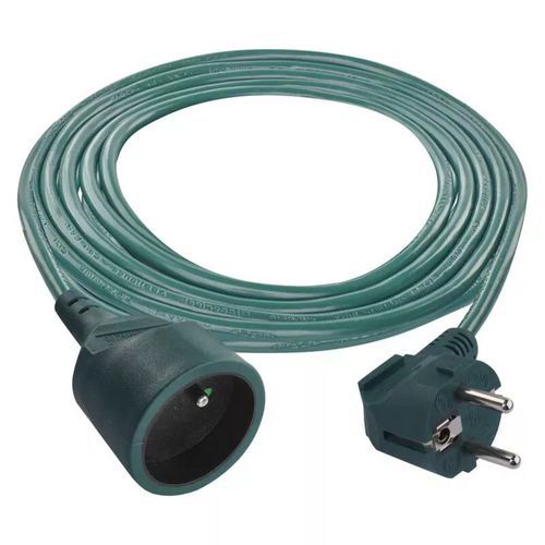 Prodlužovací kabel Emos, zelený, PVC, 1 zásuvka, 2 m