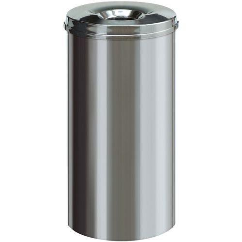 Nerezový ohnivzdorný koš na papír 15 l až 50 l
