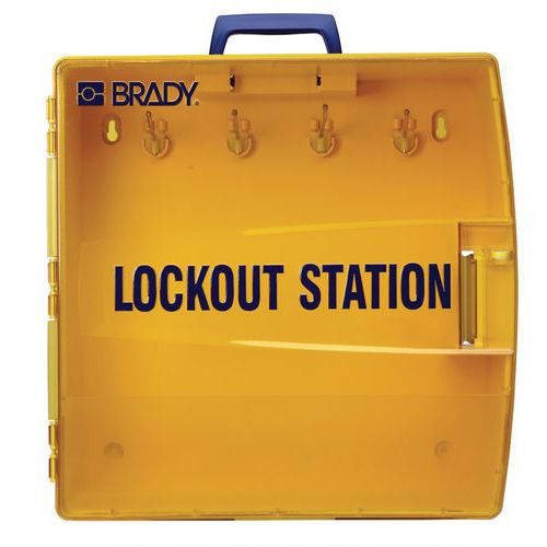 Přenosná skříňka na blokovací mechanismy Brady