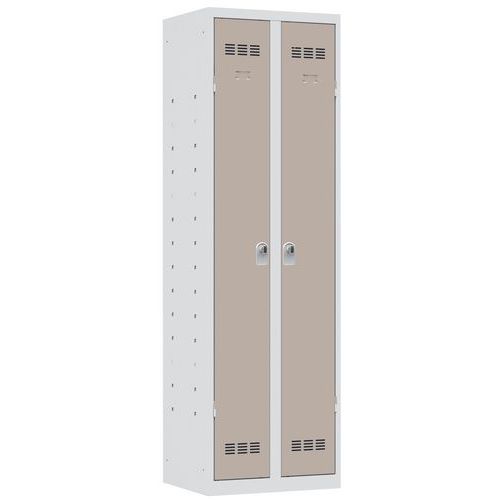 Svařované skříně víceúčelové Vinco, 2 oddíly, 600 mm, otočný uzávěr