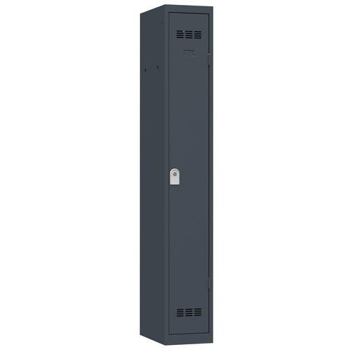 Svařované šatní skříně Vinco, 1 oddíl, 300 mm, cylindrický zámek