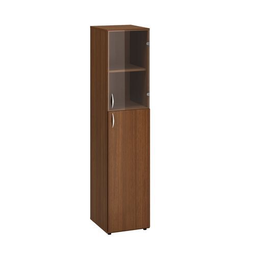 Vysoké úzké skříně Alfa 500, 178 x 40 x 47 cm, s kombinovanými dvířky - pravé provedení