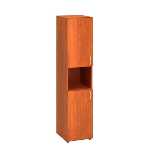 Vysoké úzké skříně Alfa 500, 178 x 40 x 47 cm, s nikou a dvířky - levé provedení
