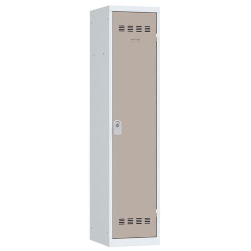 Svařované šatní skříně Vinco s mezistěnou, 1 oddíl, 400 mm, cylindrický zámek Svařované šatní skříně Vinco s mezistěnou, 1 oddíl, 400 mm, cylindrický zámek