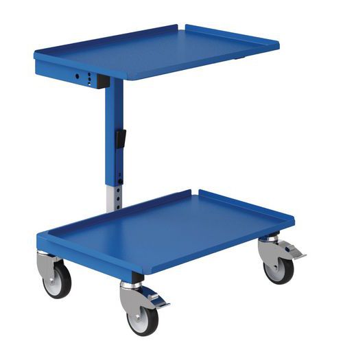 Transportní zvedací stojan Sofame SRI2 s nastavitelným náklonem stolu, do 150 kg, výška 63 - 88 cm