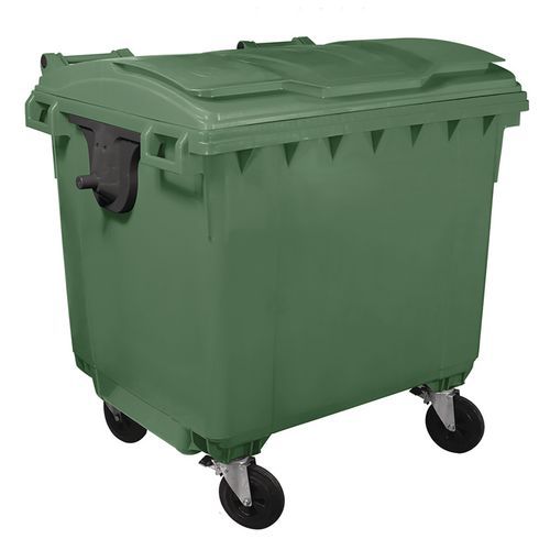 Plastové venkovní popelnice Manutan, objem 1 100 l