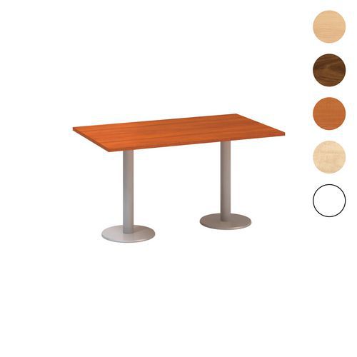 Konferenční stoly Alfa 400 s šedým podnožím, 140 x 80 x 74,2 cm