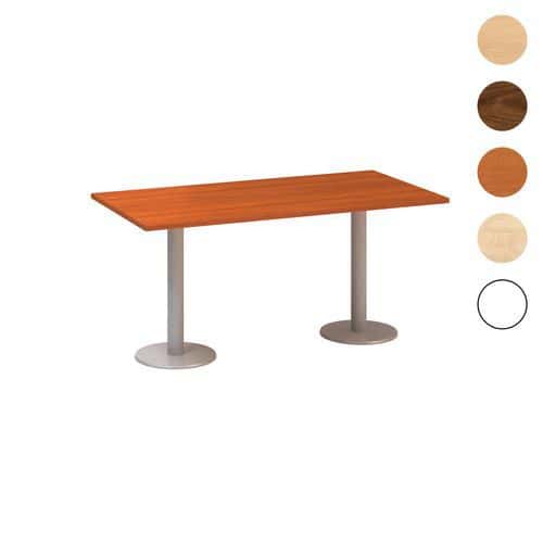 Konferenční stoly Alfa 400 s šedým podnožím, 160 x 80 x 74,2 cm