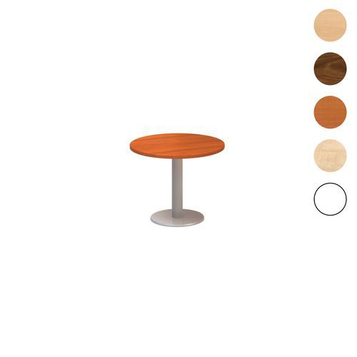 Kruhové konferenční stoly Alfa 400 s šedým podnožím, 70 x 50,7 cm