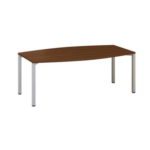Konferenční stoly Alfa 420 s šedým podnožím, 200 x 110 x 74,2 cm