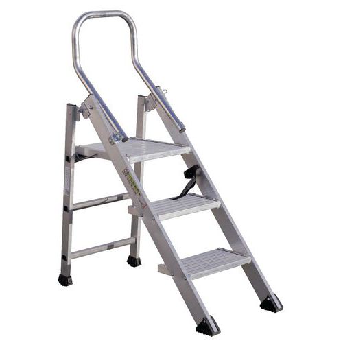 Hliníkové schůdky Comfort XL Tubesca-Comabi, 3 stupně Hliníkové schůdky Comfort XL Tubesca-Comabi, 3 stupně