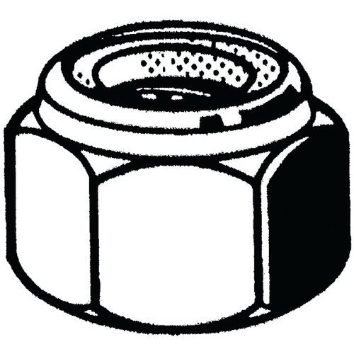 Šestihranná samojistné matice s nekovovou vložkou MF DIN 985 Ocel Pozinkované žlutě pasivované |10|