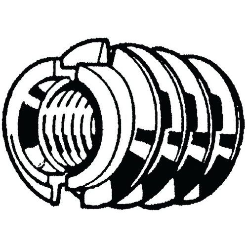 Závitová vložka s drážkou DIN 7965 Ocel Bez PU