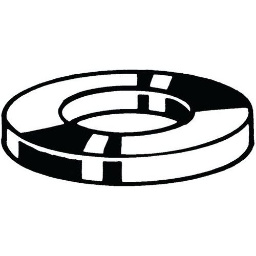 Plochá podložka DIN 125-1A Ocel 140HV Pozinkované žlutě pasivované