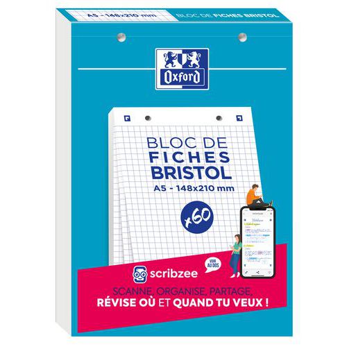 Bloky Oxford Bristol čtverečkované, A5