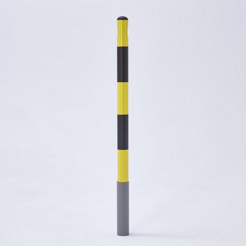Kovové sloupky Marcel k zasunutí do objímky, 100 mm, žlutá, černá, 2 ks Kovové sloupky Marcel k zasunutí do objímky, 100 mm, žlutá, černá, 2 ks