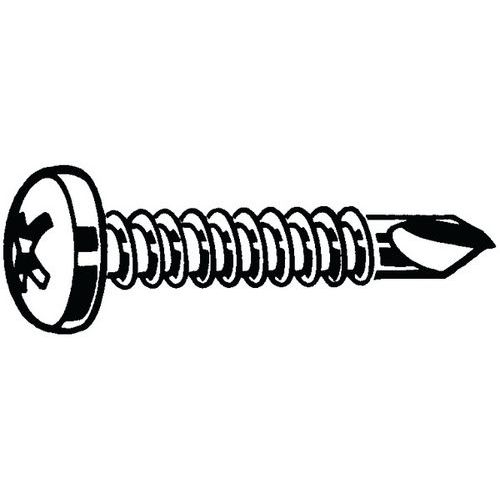 Samovrtný šroub s válcovou vypouklou hlavou s křížovou drážkou DIN 7504 M-H Nerezocel A2