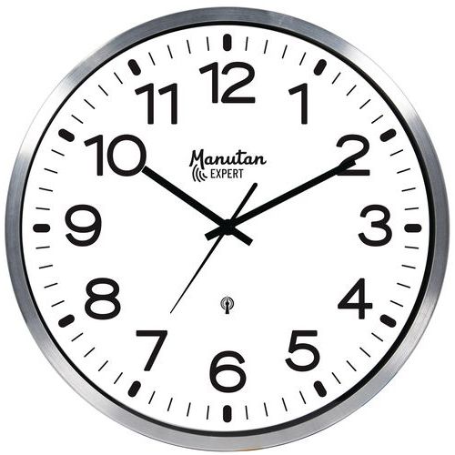 Analogové hodiny Manutan Expert, autonomní DCF, průměr 30 cm