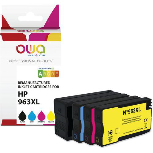 Repasovaná inkoustová kazeta HP 963XL, 4 barvy